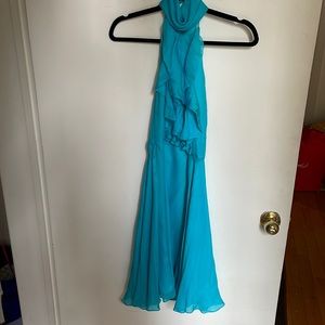 Ralph Lauren purple label blue silk dress